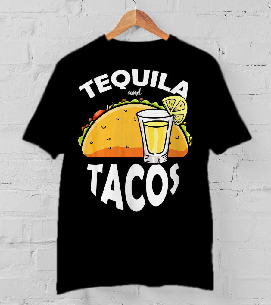 Tequila And Tacos Lime Cinco De Mayo Fiesta T-Shirt