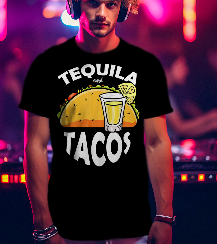 Tequila And Tacos Lime Cinco De Mayo Fiesta T-Shirt