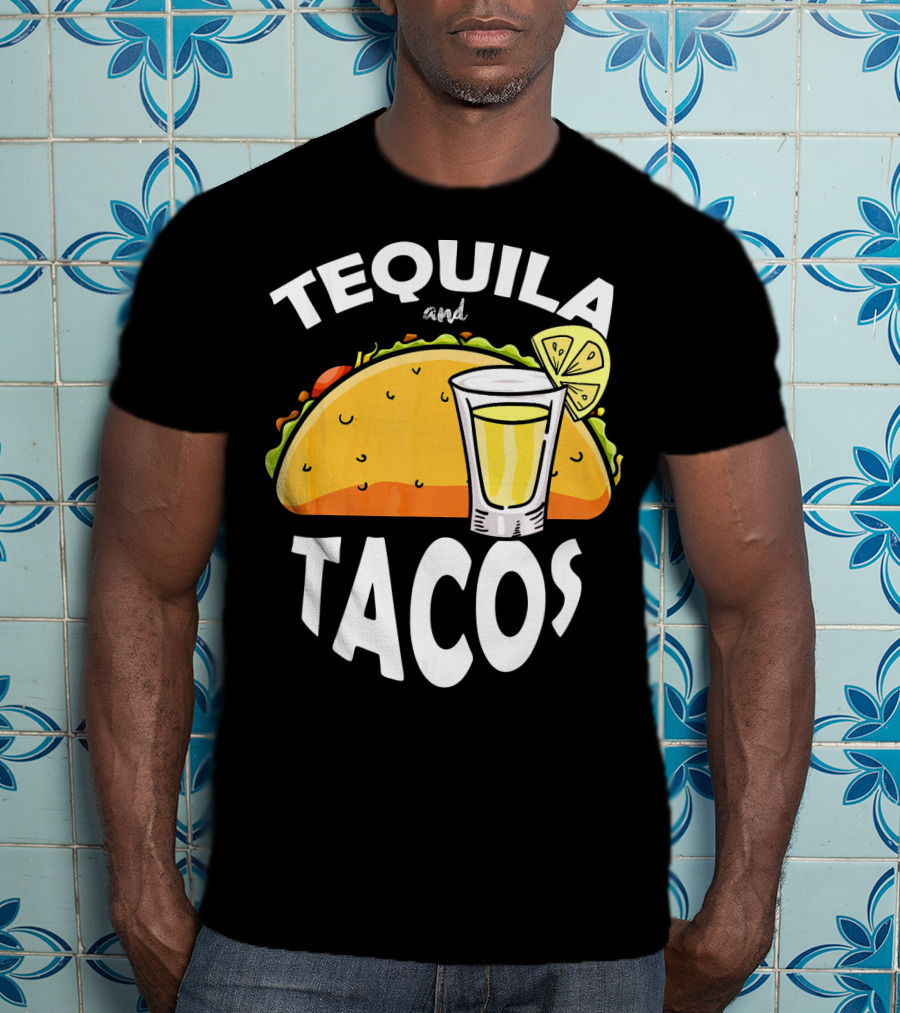 Tequila And Tacos Lime Cinco De Mayo Fiesta T-Shirt