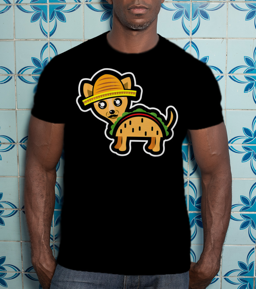 Funny Chihuahua Taco Mexico Sombrero Cin T-Shirt