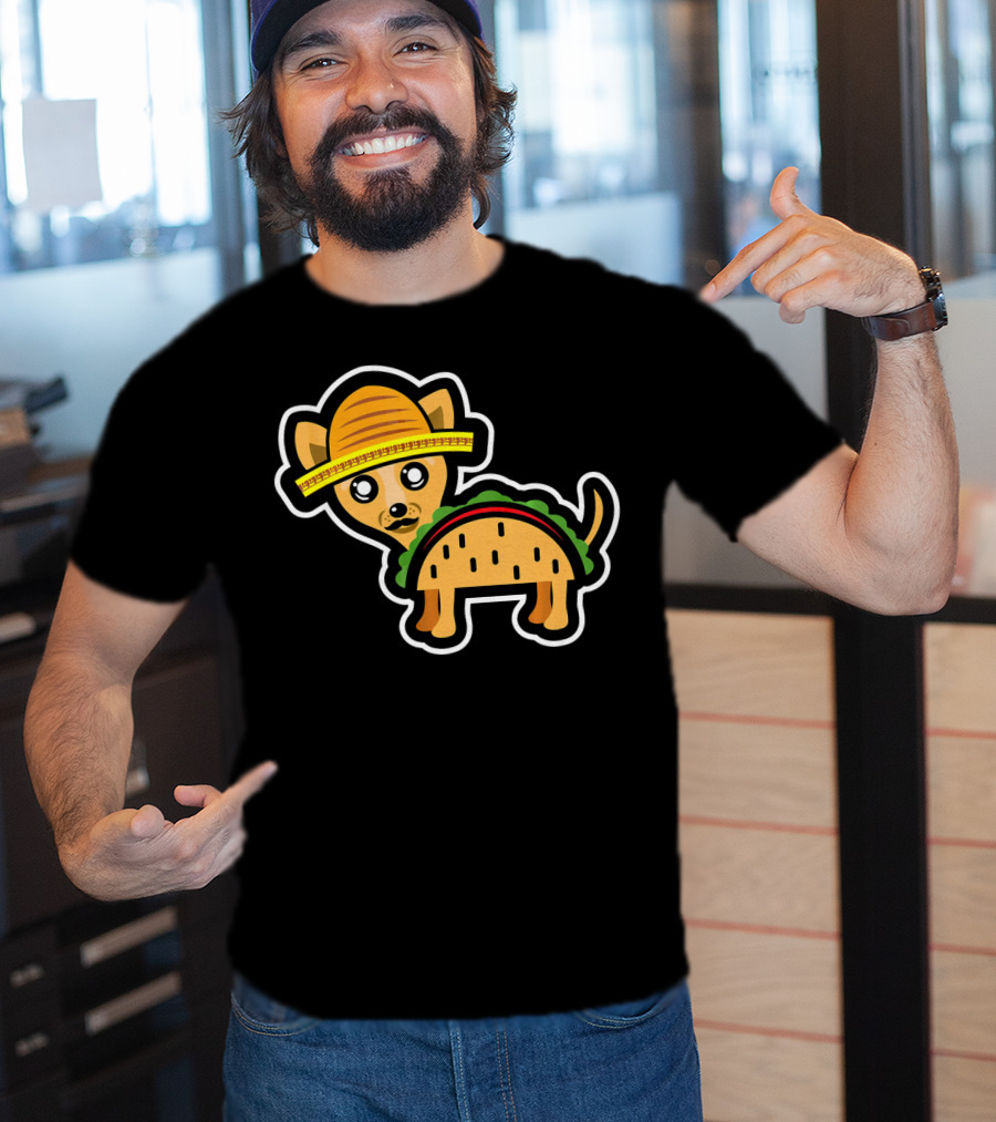 Funny Chihuahua Taco Mexico Sombrero Cin T-Shirt