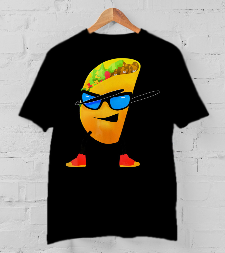 Taco Kids Dabbing Cool Shades Taco T-Shirt