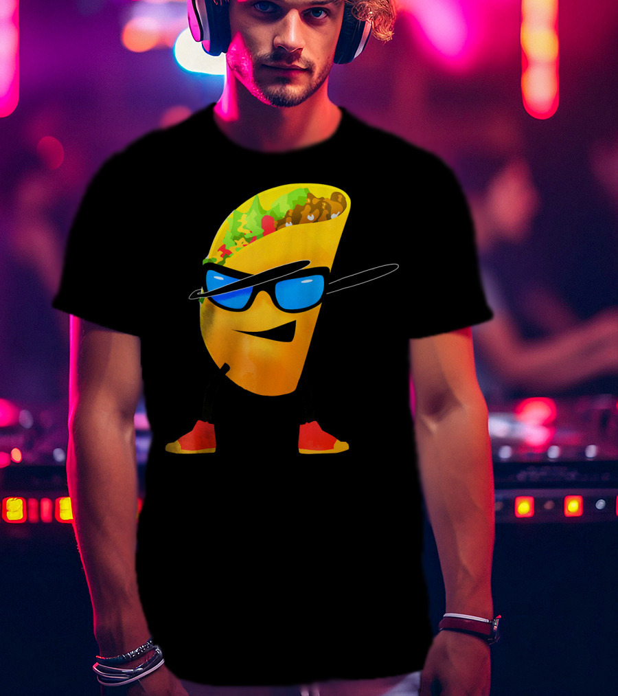 Taco Kids Dabbing Cool Shades Taco T-Shirt