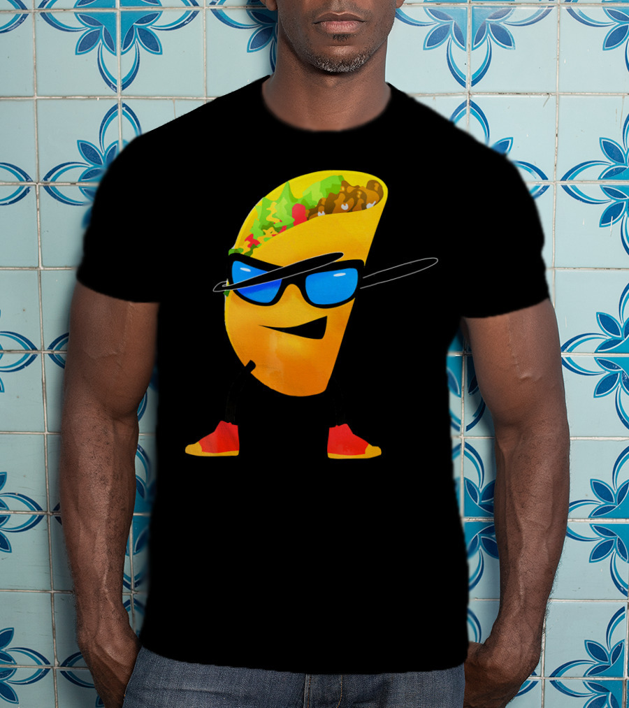 Taco Kids Dabbing Cool Shades Taco T-Shirt