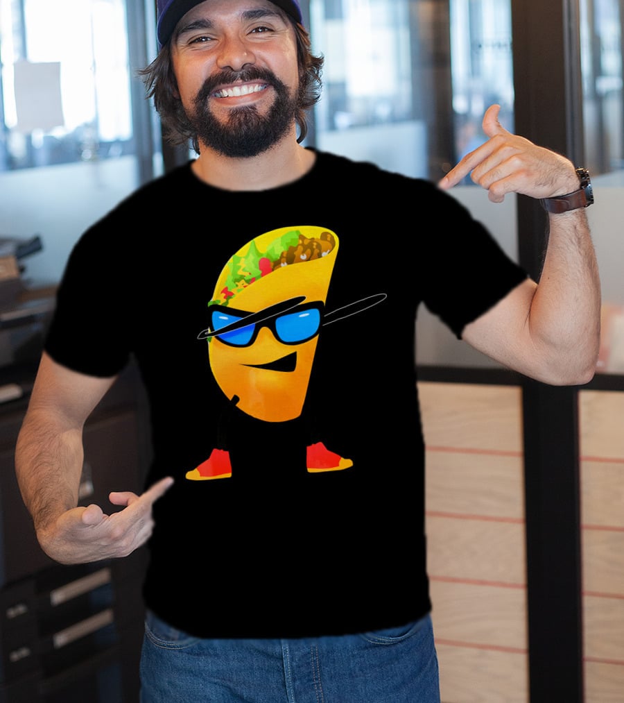 Taco Kids Dabbing Cool Shades Taco T-Shirt