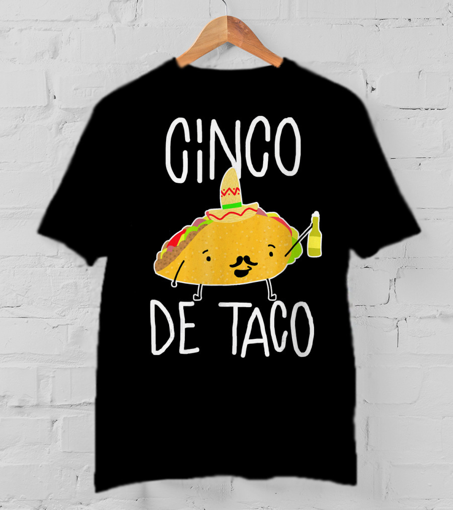 Cinco De Taco Funny Cute Mexican Fiesta T-Shirt
