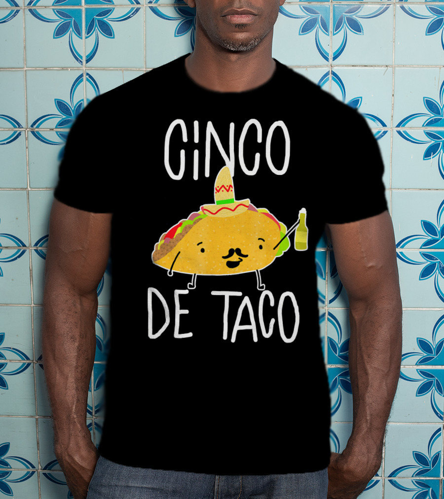 Cinco De Taco Funny Cute Mexican Fiesta T-Shirt