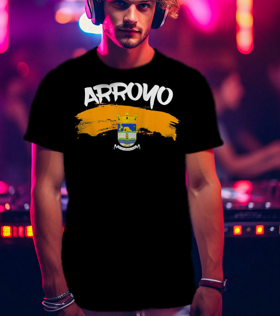 Arroyo Puerto Rico Crest Camisas De Puerto Rico Hecho En Arroyo T-Shirt