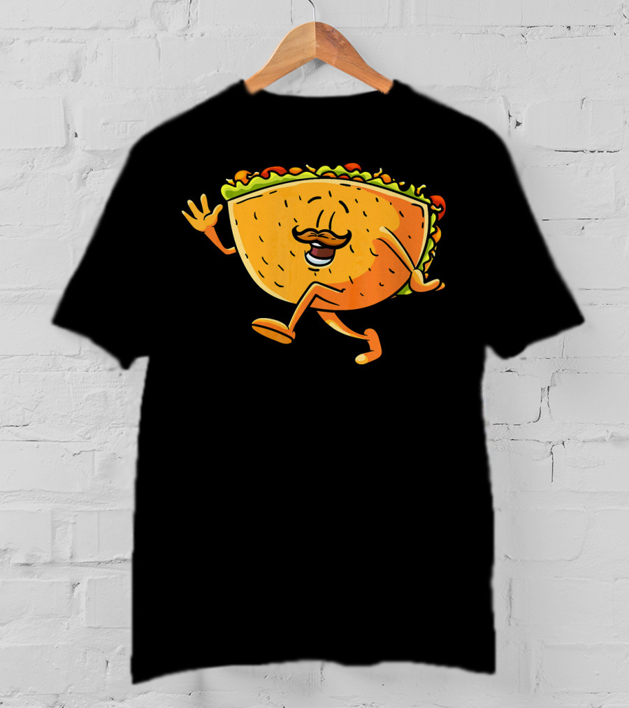 Funny Taco Cartoon Mexican Cinco De Mayo T-Shirt