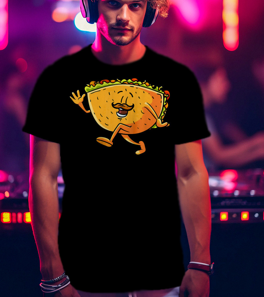 Funny Taco Cartoon Mexican Cinco De Mayo T-Shirt