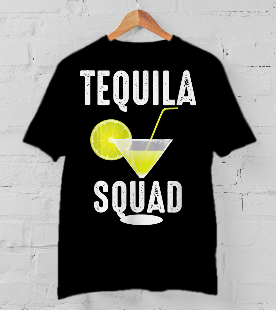 Tequila Squad Lime Margarita Drink Fan T-Shirt