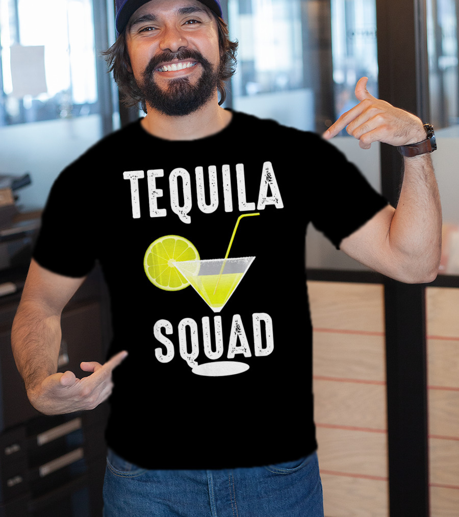 Tequila Squad Lime Margarita Drink Fan T-Shirt