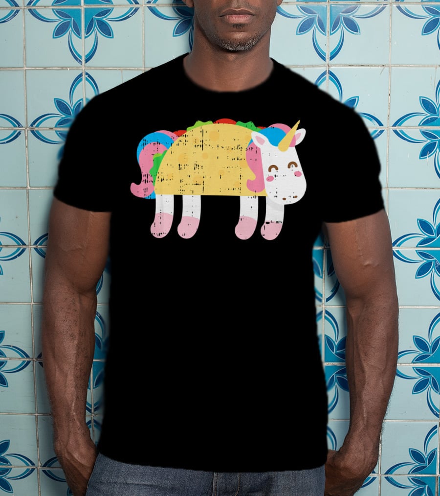 Cute Unicorn Taco Cinco De Mayo Festive Foodie T-Shirt