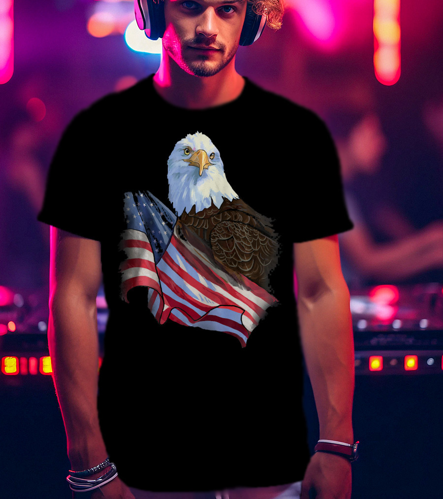 American Flag Eagle Independence T-Shirt