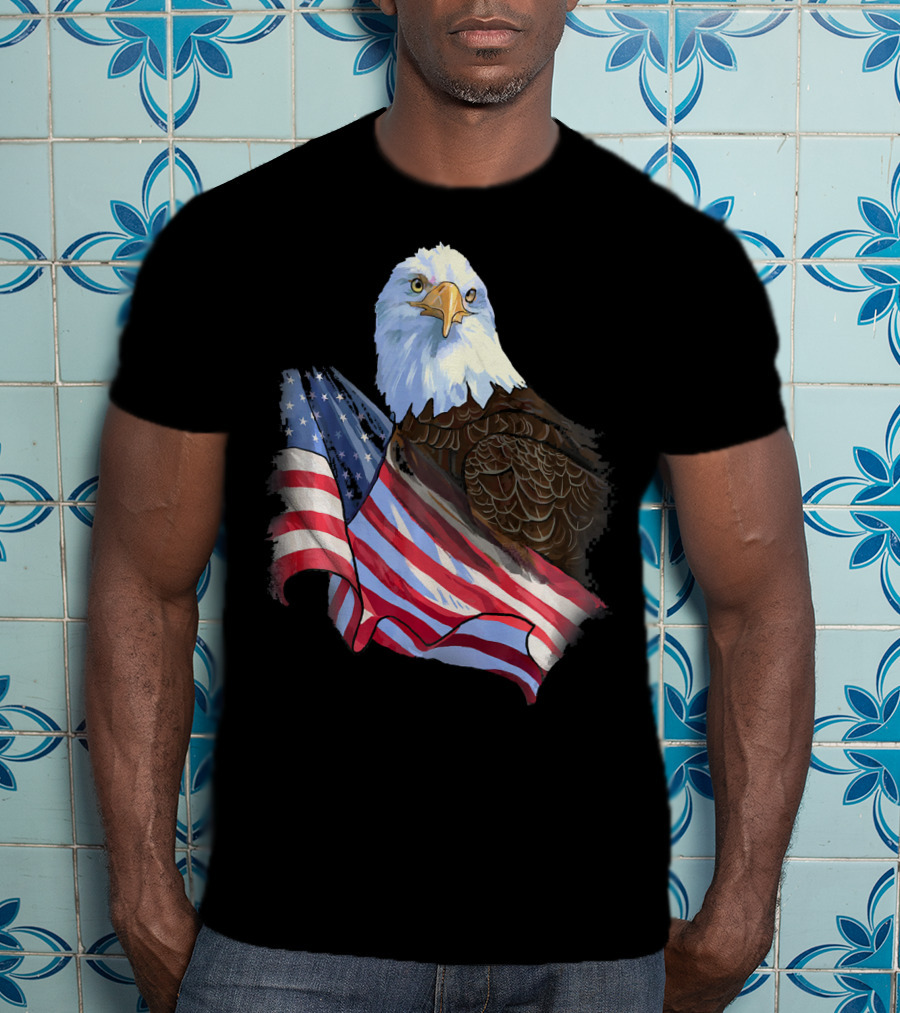 American Flag Eagle Independence T-Shirt