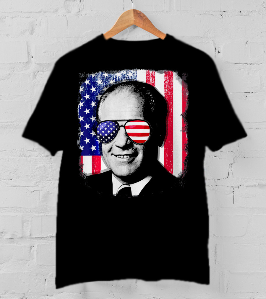 Gerald Ford American Flag Sunglasses Independence Day T-Shirt