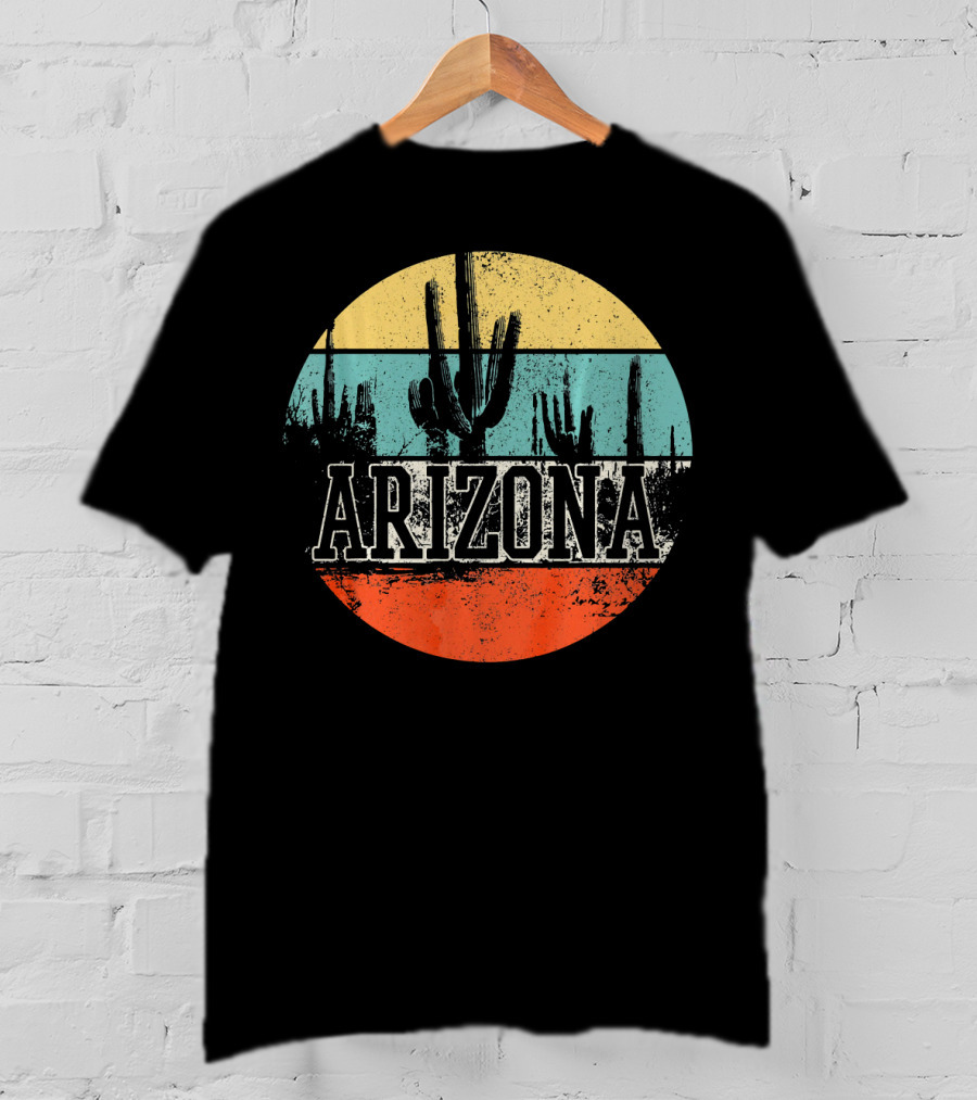 Arizona Desert Vintage Cactus Retro USA T-Shirt