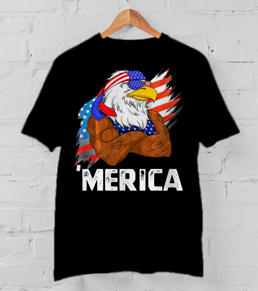 'Merica USA Eagle Freedom American Patriot T-Shirt