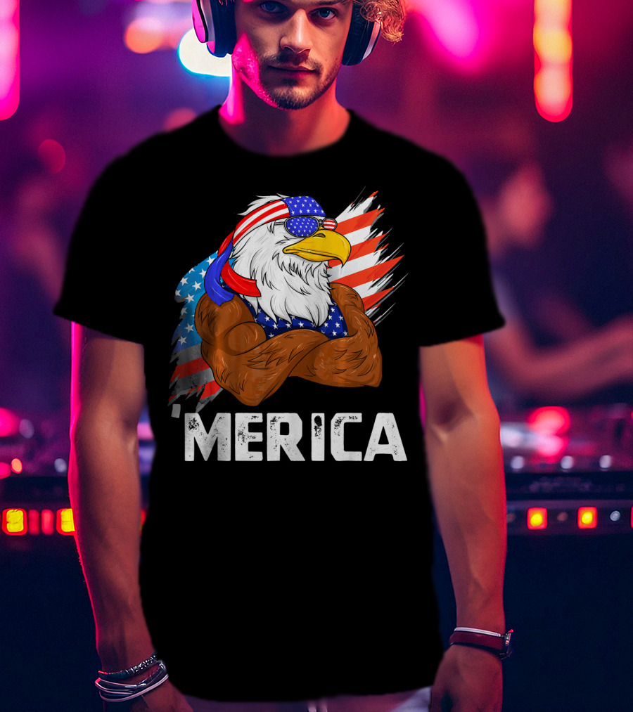 'Merica USA Eagle Freedom American Patriot T-Shirt