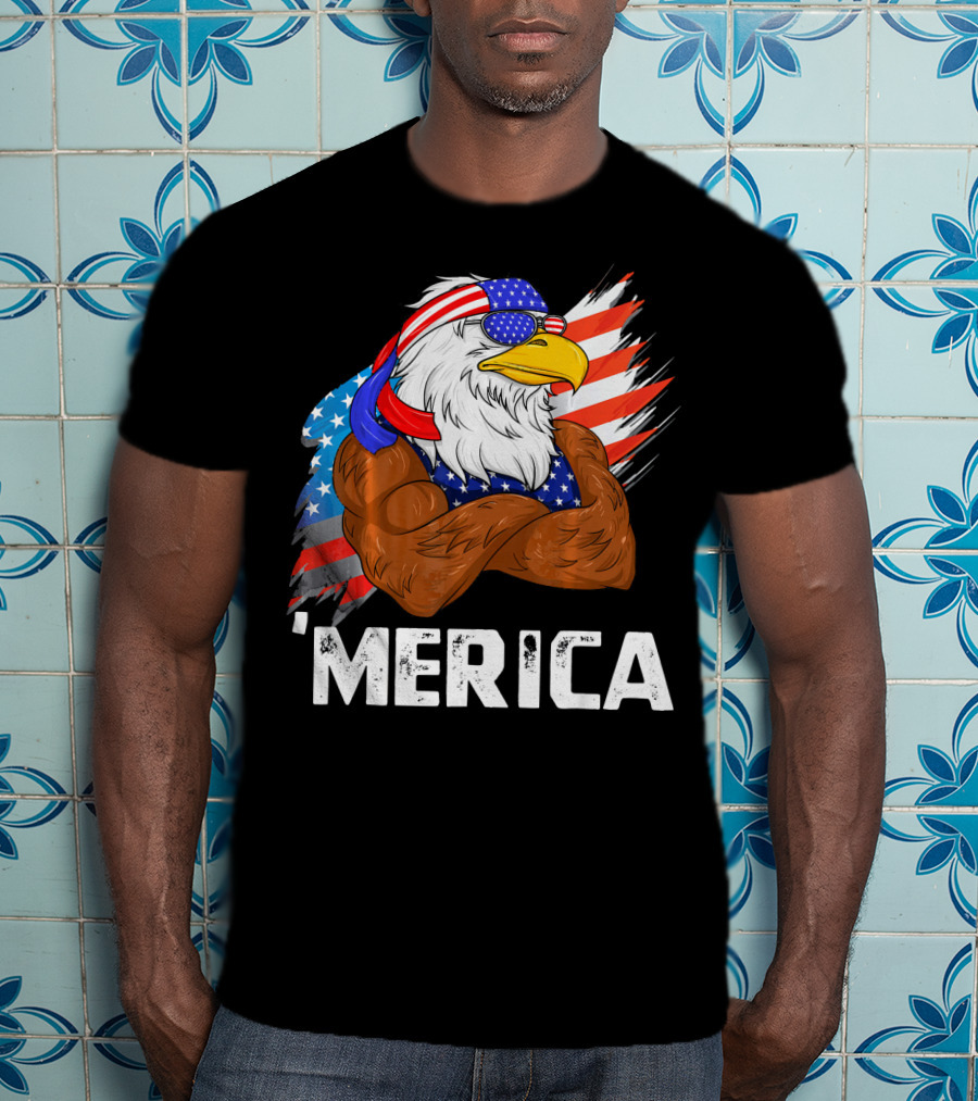 'Merica USA Eagle Freedom American Patriot T-Shirt