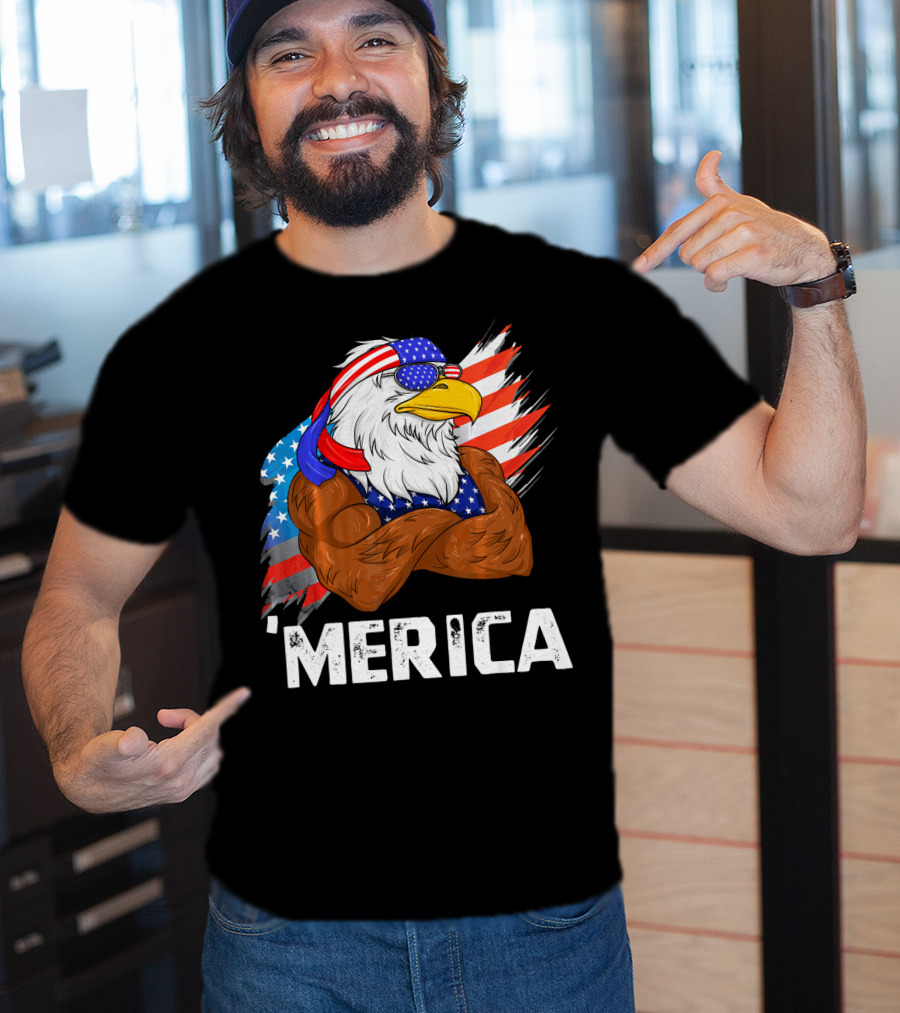 'Merica USA Eagle Freedom American Patriot T-Shirt
