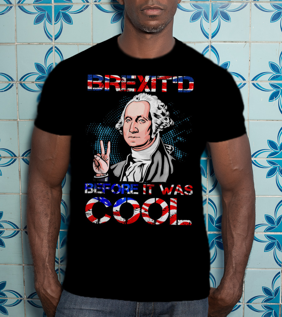 BREXIT'D Before It Was Cool George Washington Peace Sign T-Shirt