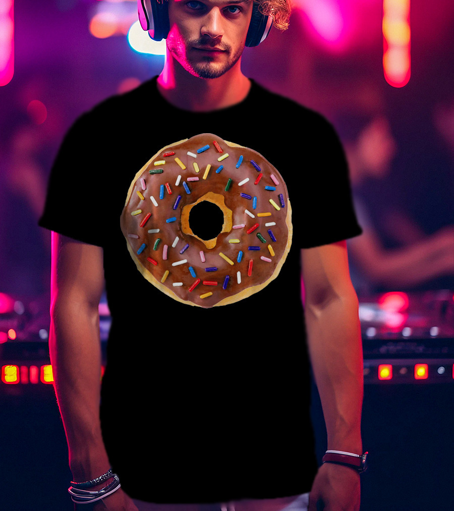 Chocolate Glaze Doughnut Donut With Sprinkles T-Shirt