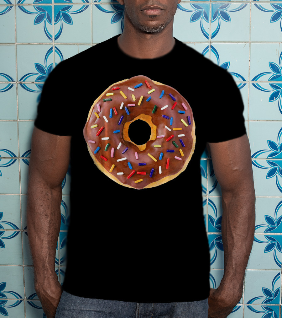 Chocolate Glaze Doughnut Donut With Sprinkles T-Shirt