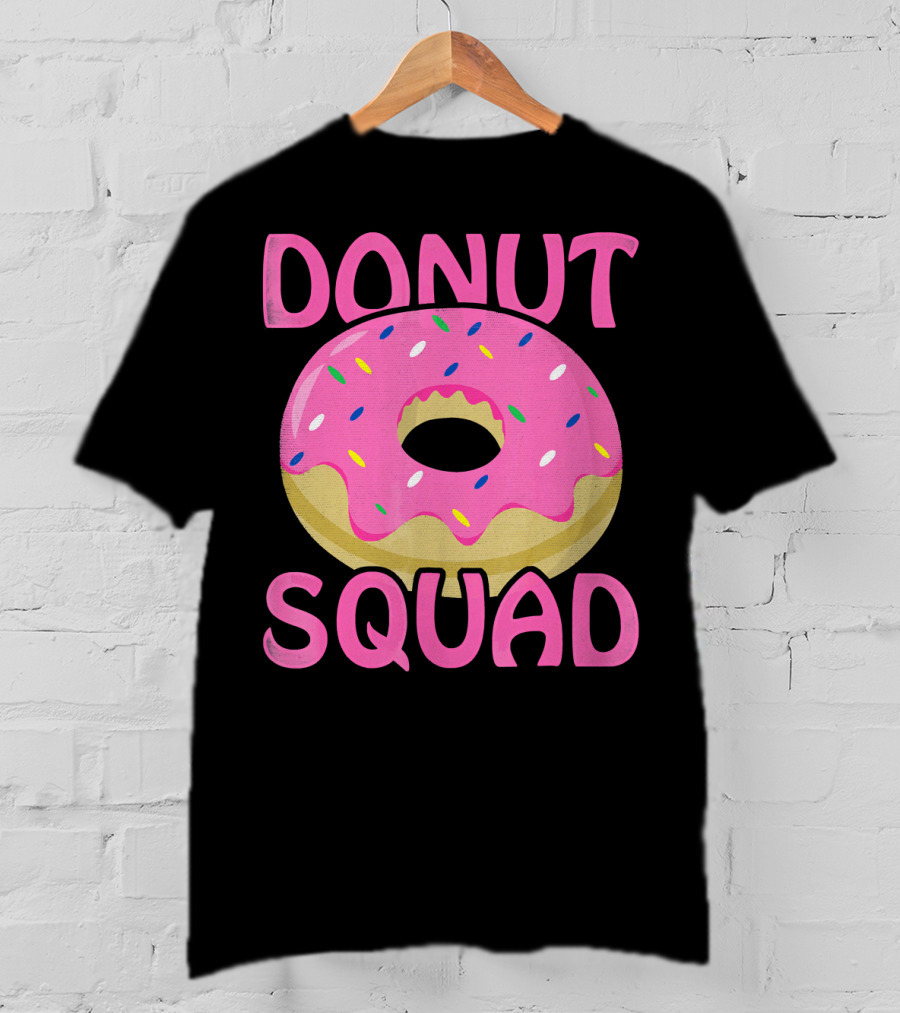 Donut Squad Pink Sprinkles Birthday T-Shirt