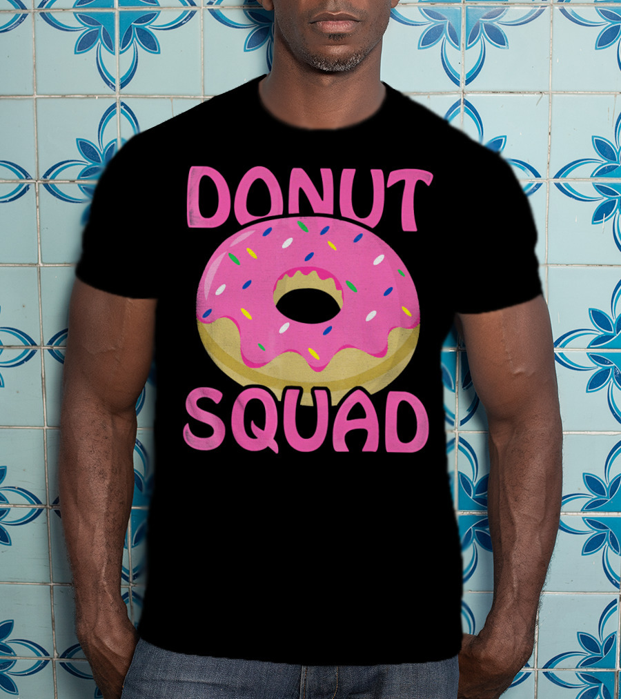 Donut Squad Pink Sprinkles Birthday T-Shirt