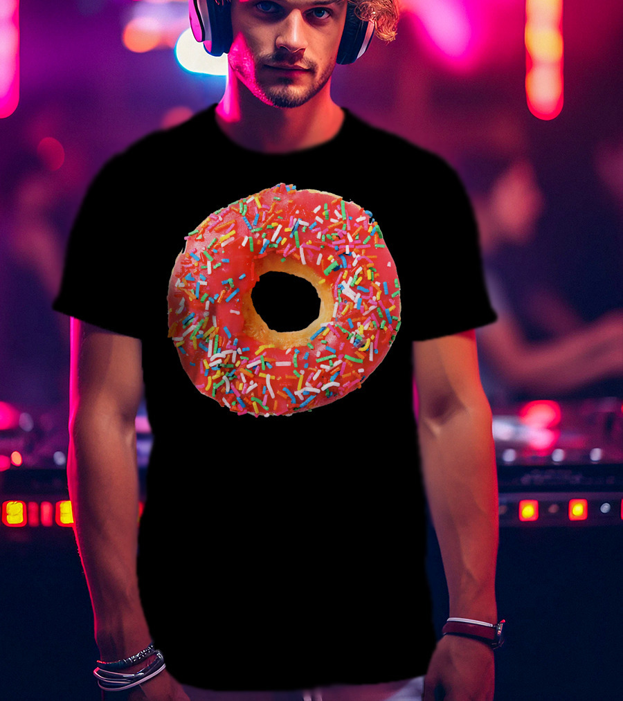 Sprinkles Donut For The Donuts Lover Gla With Colorful Toppings T-Shirt