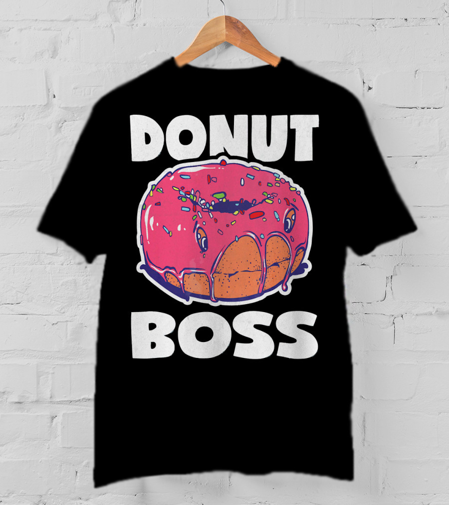 Donut Boss Vintage Baked Fried Cake Donut T-Shirt