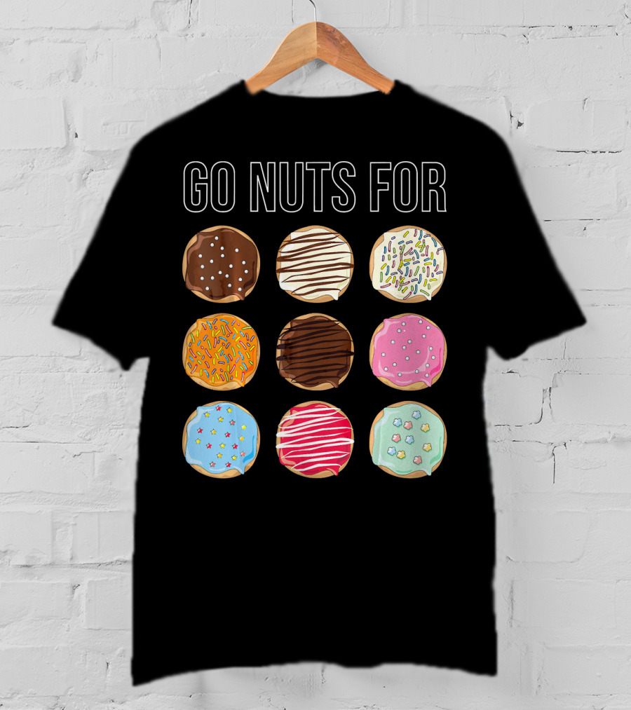 Go Nuts For Donuts Assorted Icing And Sprinkles T-Shirt