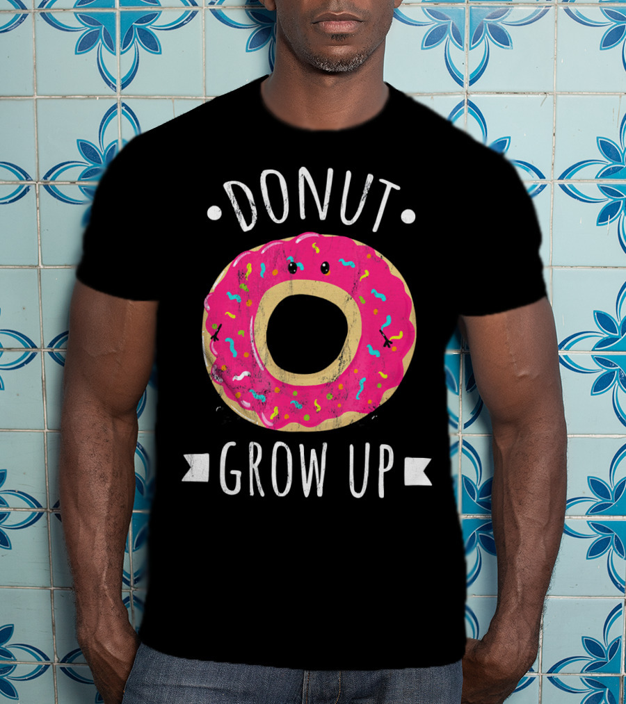 Donut Grow Up Kawaii Cute Food T-Shirt