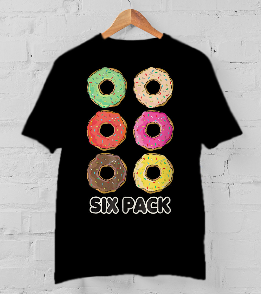 Six Pack Donut Muscle Funny T-Shirt