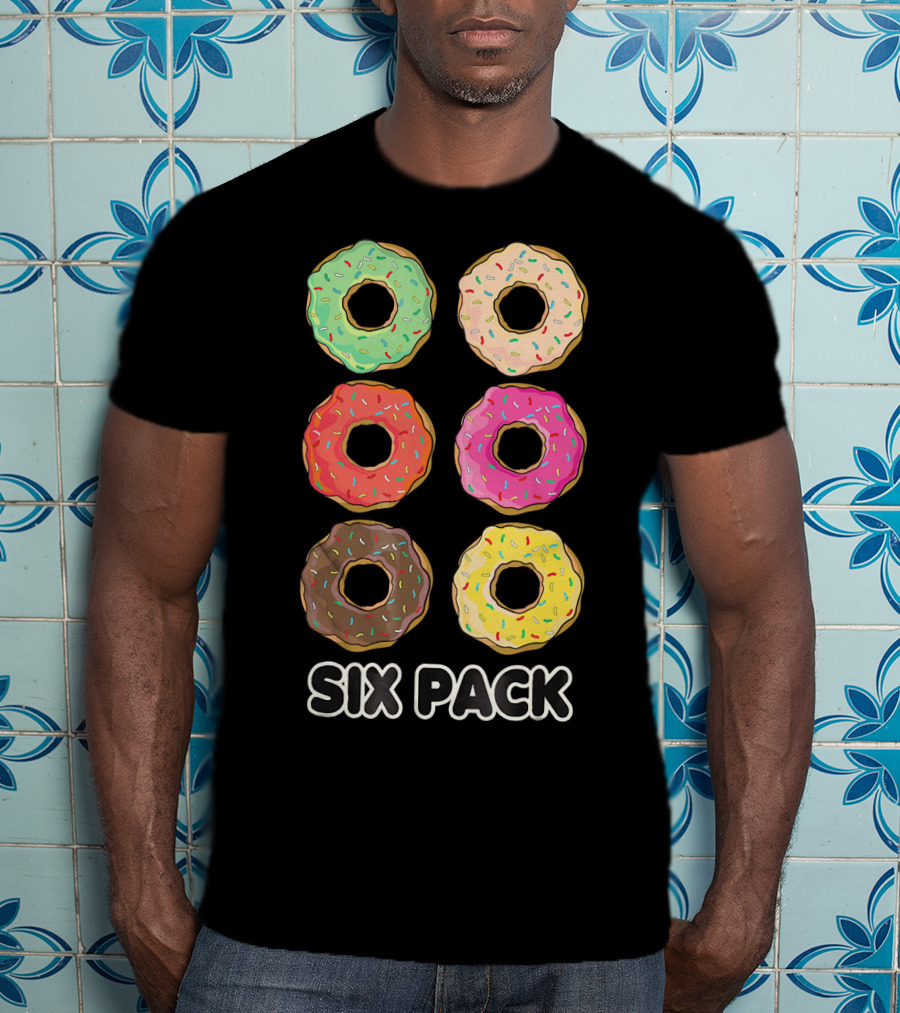 Six Pack Donut Muscle Funny T-Shirt