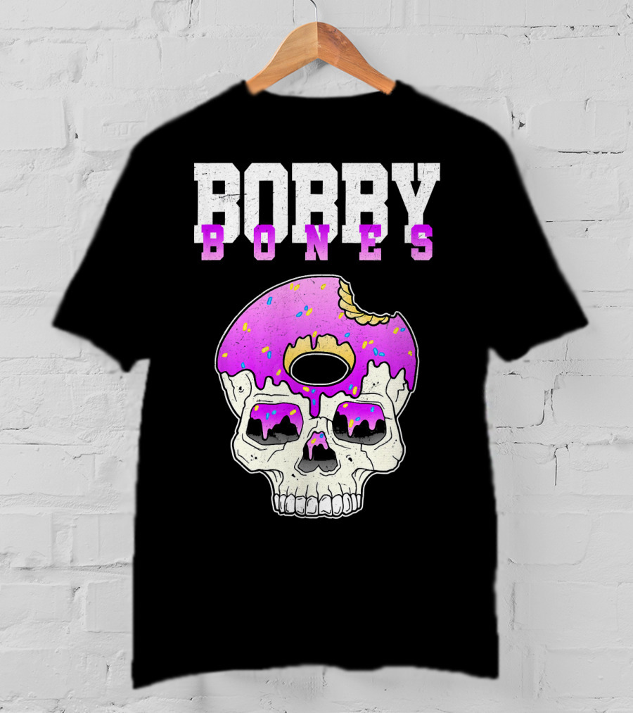 Bobby Bones Skull Donut Pink Sweet Death T-Shirt