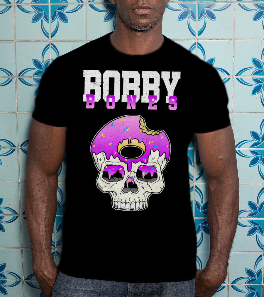 Bobby Bones Skull Donut Pink Sweet Death T-Shirt