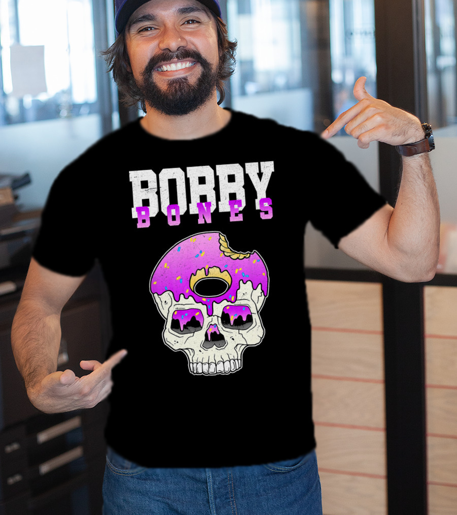 Bobby Bones Skull Donut Pink Sweet Death T-Shirt