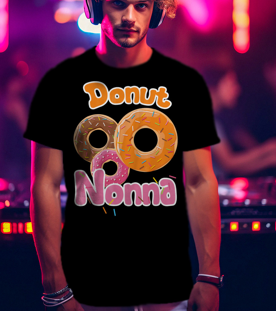 Donut Nonna Colorful Sprinkled Doughnuts T-Shirt