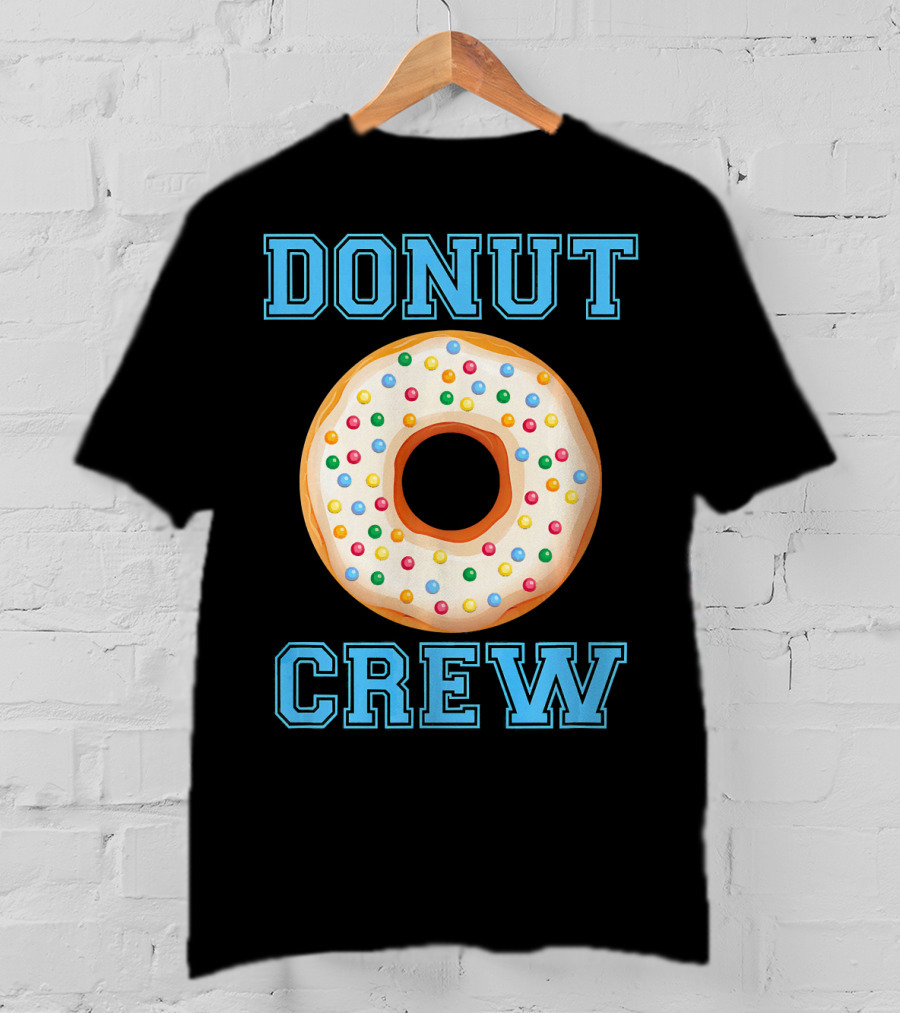 Donut Crew Matching Birthday Group With Sprinkles T-Shirt
