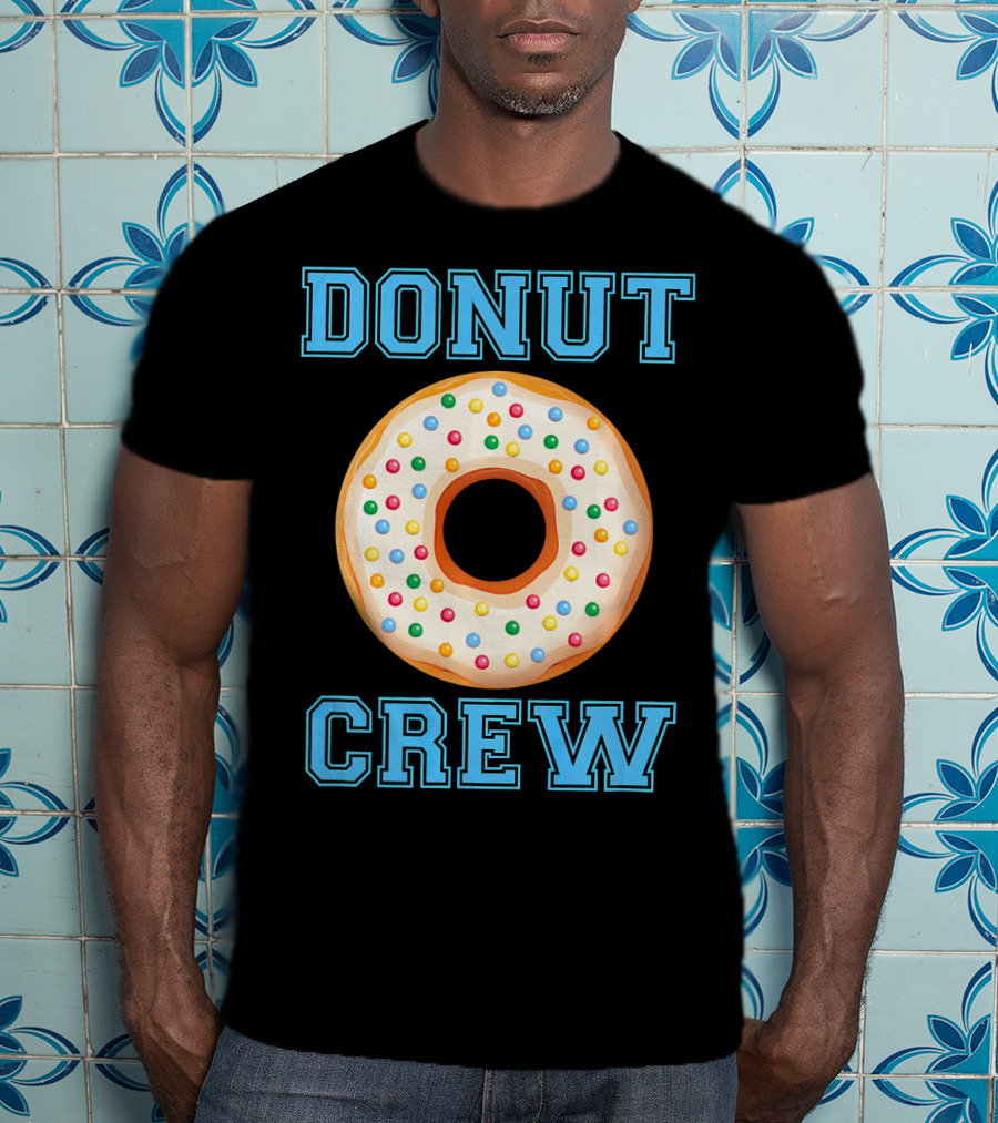 Donut Crew Matching Birthday Group With Sprinkles T-Shirt