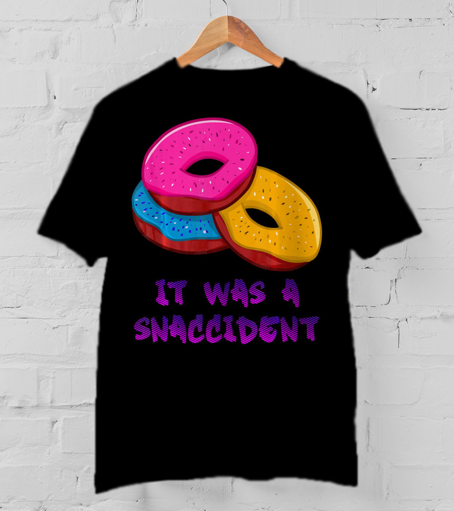 It Was A Snaccident Donut Trio Fun T-Shirt