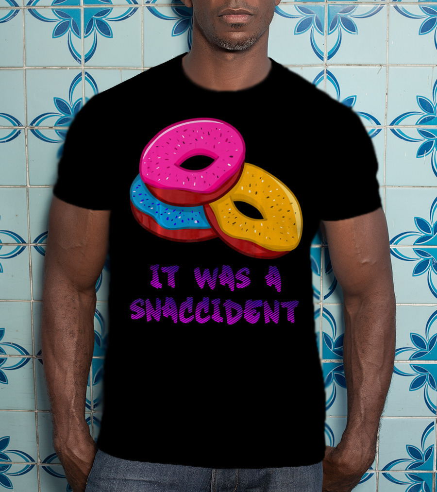 It Was A Snaccident Donut Trio Fun T-Shirt