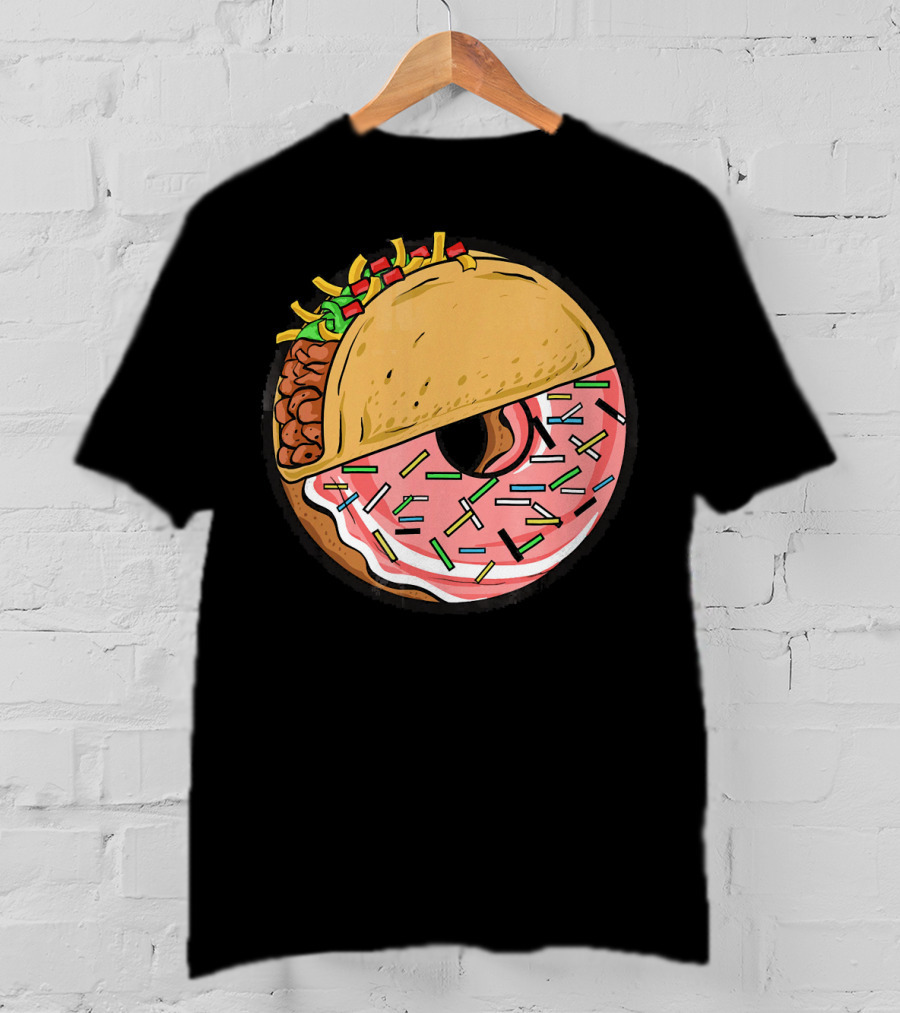 Taco And Donut Fusion Delight With Sprinkles T-Shirt