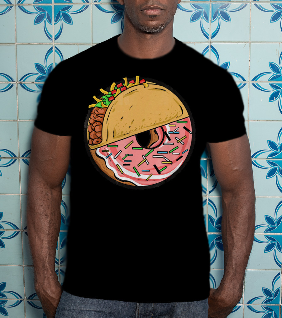 Taco And Donut Fusion Delight With Sprinkles T-Shirt