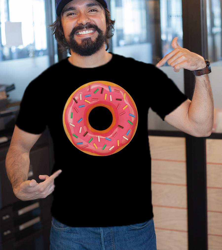 Simple Colorful Sprinkle Donut T-Shirt