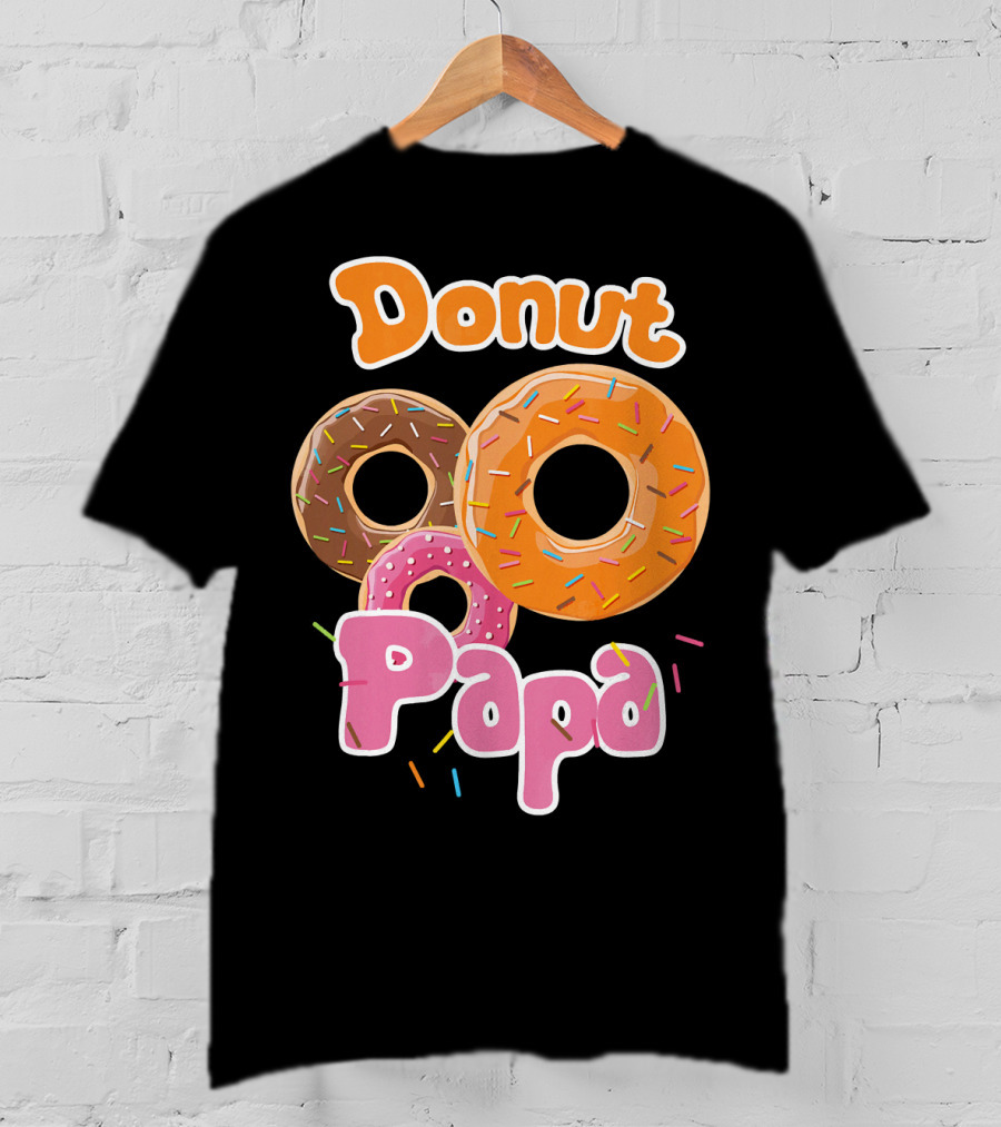 Donut Papa Fun Colorful Sprinkles T-Shirt