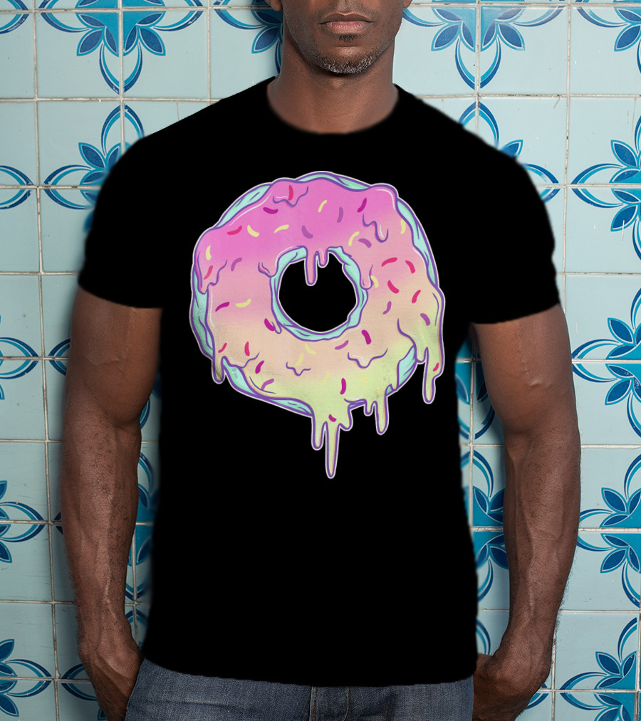 Dripping Pastel Donut Aesthetic Got T-Shirt