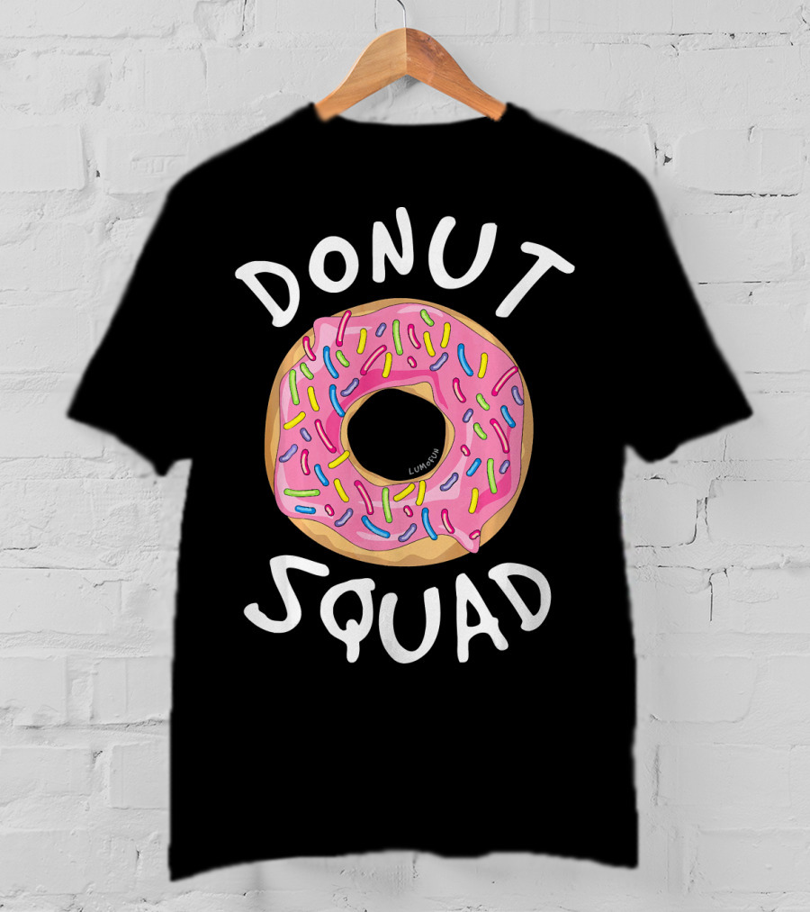 Donut Squad Funny Donut Sprinkles Pink Frosting T-Shirt